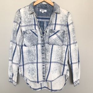 WilliamRast distresses chambray button down